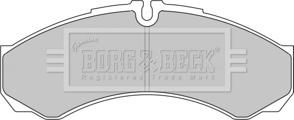 BORG & BECK Комплект тормозных колодок, дисковый тормоз BBP1862